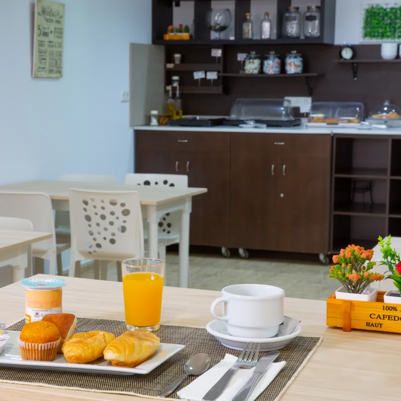 desayuno tipo buffet